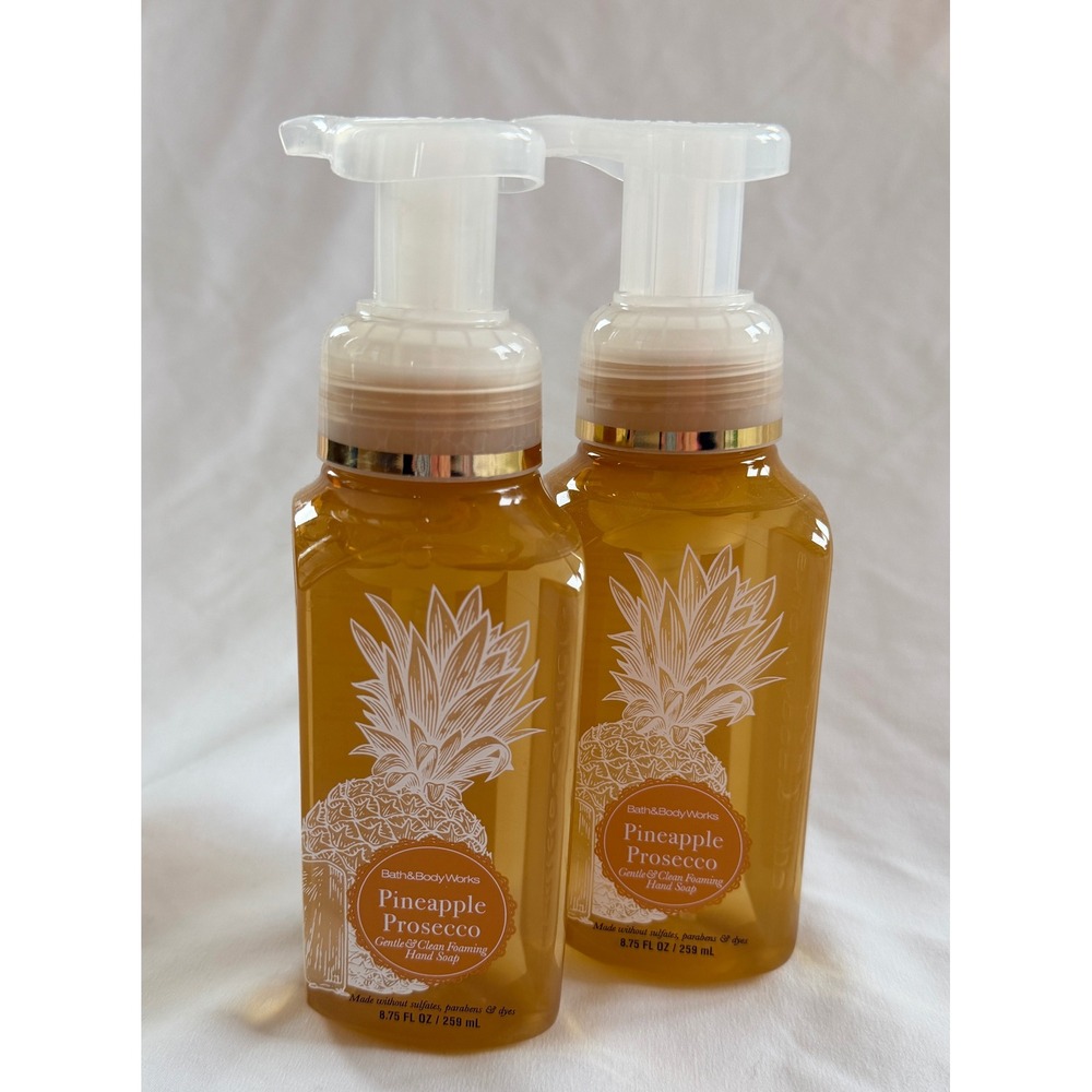 Bath & Body Works‎ Pineapple Prosecco Foaming Hand Soap 8.75oz Set of 2 New
